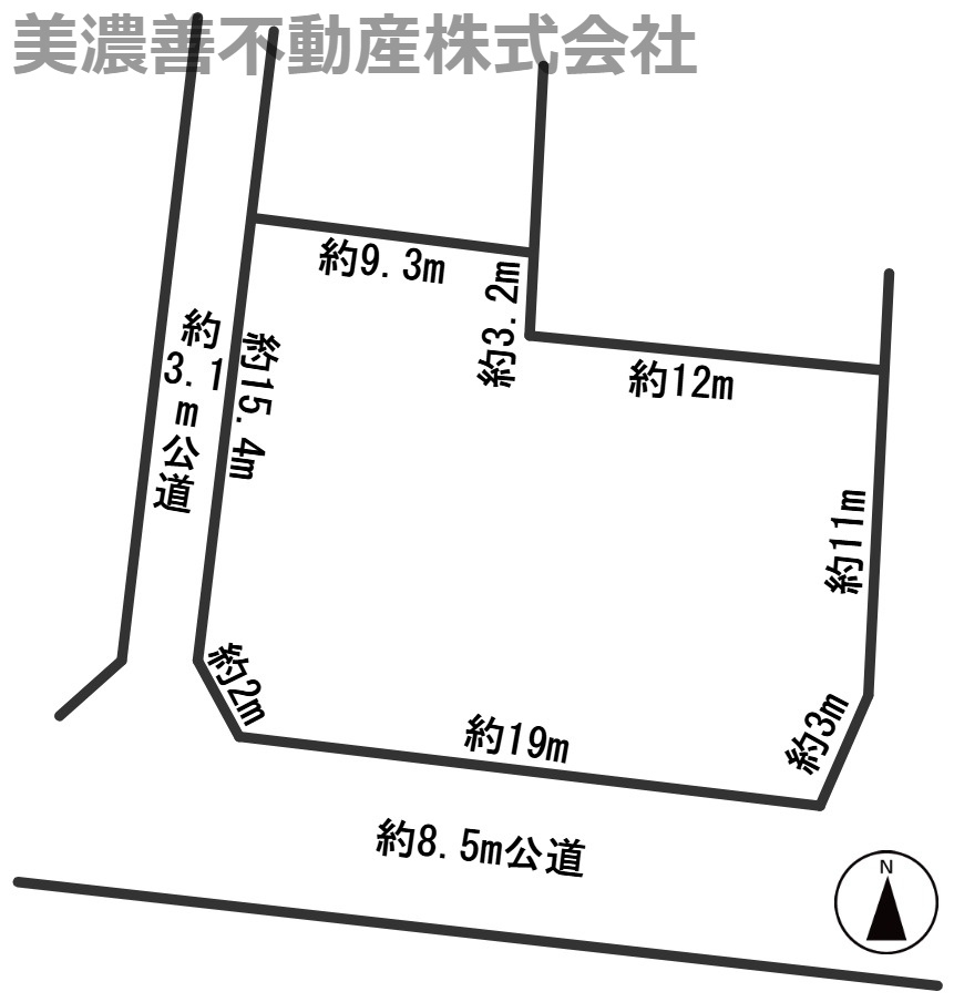 ６６６２８　本巣市上真桑土地の区画図