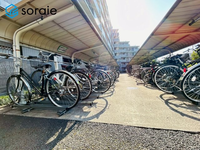 ダイアパレス川越新河岸の駐輪場|3/24撮影