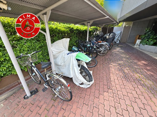 ライオンズマンション大橋第2の駐輪場|敷地内駐輪場です。