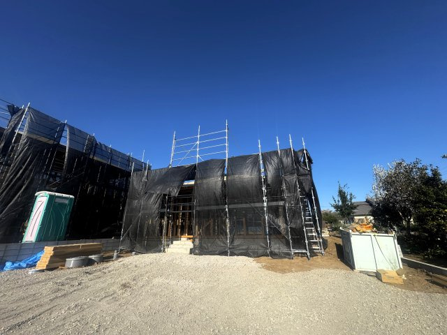 新築　前橋市朝倉町第4　クレイドルガーデン　2号棟の外観|現地写真　2026年5月完成予定！類似物件のご内覧等、お気軽にお問合せください♪　							
　							
