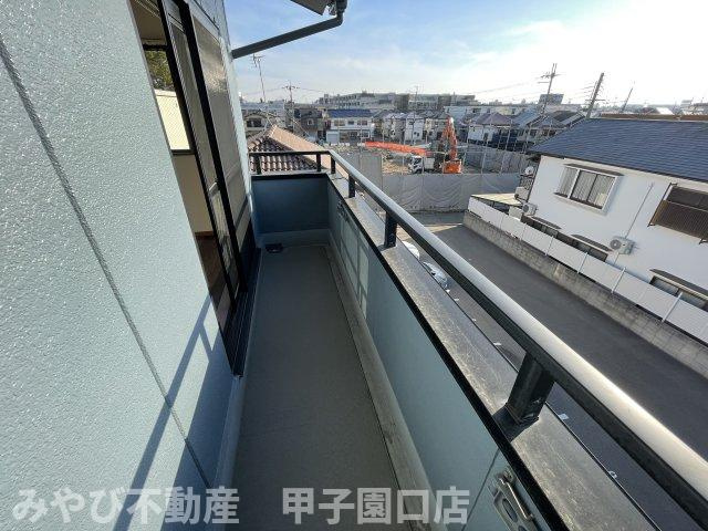 来田ハイツのバルコニー