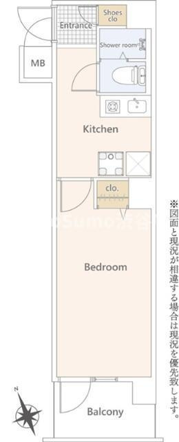 エトワール恵比寿・三葉の間取り