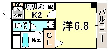 プレサンス神戸みなと元町の間取り