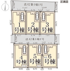 リーブルガーデン東大阪市寺前町2期の区画図