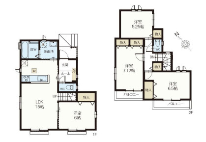 さいたま市北区本郷町1065番　新築一戸建て　ハートフルタウン　F
