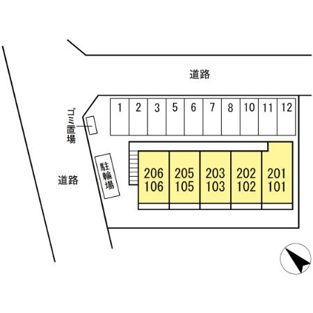 アルテールⅡの区画図