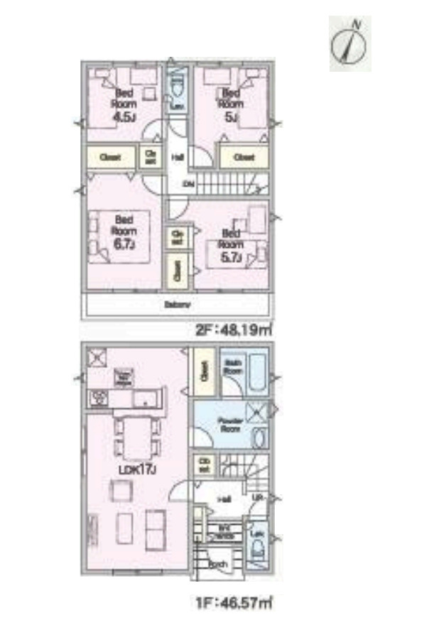 上尾市領家　第2　新築一戸建て　クレイドルガーデン　07の区画図|7号棟