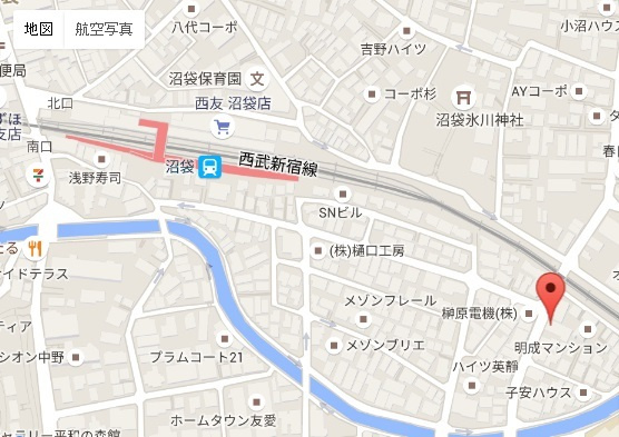 ウィスタリア沼袋の地図|★案内図★