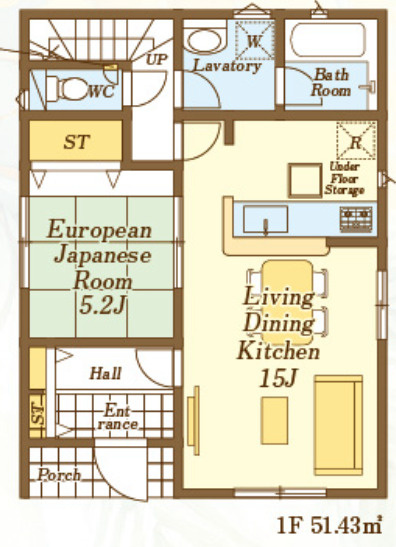 【仲介手数料無料】入間下藤沢第１７全１３区１２号棟　入間の新築なら西武ハウジングの間取り