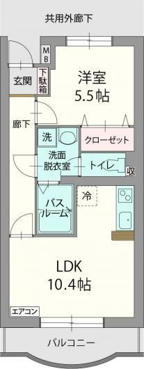 アビタシオンＢの間取り