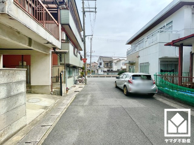 宇治市伊勢田町南遊田の前面道路含む現地写真