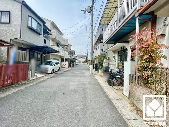 宇治市伊勢田町南遊田の前面道路含む現地写真