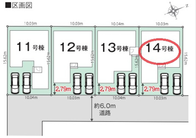 【区画図】 | リナージュ東近江林田町24-1第２期 | 区画図