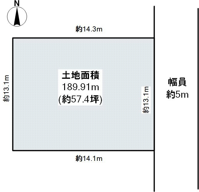 富松町1丁目　土地の土地図