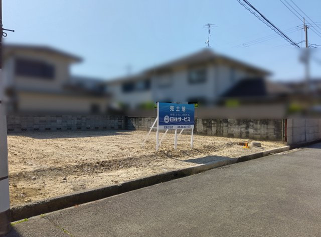 富松町1丁目　土地の前面道路含む現地写真