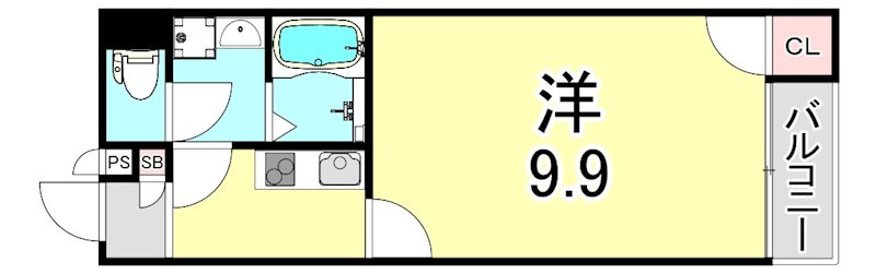 クレイノクリエイト仁川の間取り