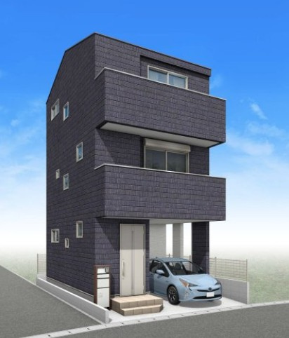 新築/和光市白子2丁目の外観パース