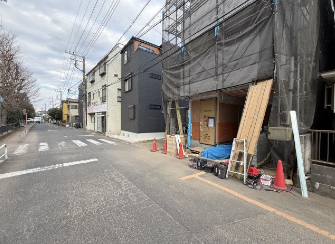 新築/和光市白子2丁目の前面道路含む現地写真