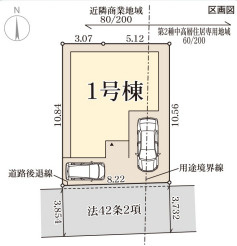 リーブルガーデン寝屋川市高柳7丁目9期の区画図