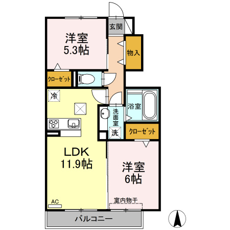 【間取り】 | コゥジィーコート（北名古屋市）