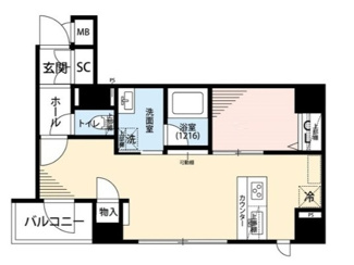 【間取り】 | プレール・ドゥーク日本橋浜町 | 間取りです。