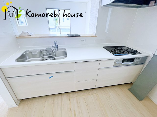 上尾市領家　第2　新築一戸建て　クレイドルガーデン　09のキッチン|キッチンです