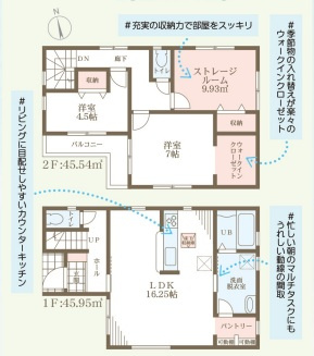リーブルガーデン八尾市小畑町7期の間取り