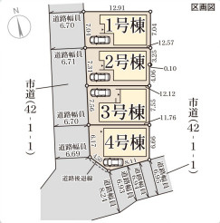 リーブルガーデン八尾市小畑町7期の区画図