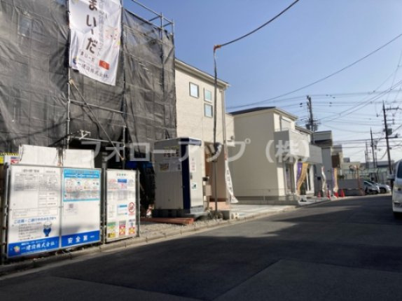 リーブルガーデン八尾市小畑町7期の前面道路含む現地写真|前面道路含む現地写真です