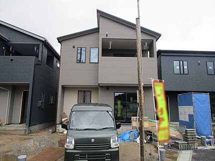 広島市安佐南区八木９丁目の新築一戸建の前面道路含む現地写真