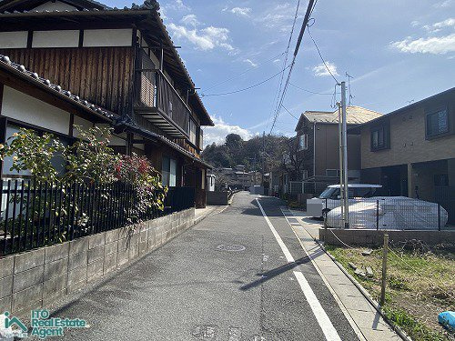 上賀茂池端町 建築条件無土地 B号地の前面道路含む現地写真