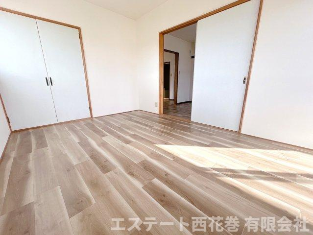 花巻市中北万丁目のアパートの寝室
