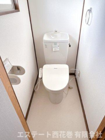 花巻市中北万丁目のアパートのトイレ|洗浄機能付き暖房便座