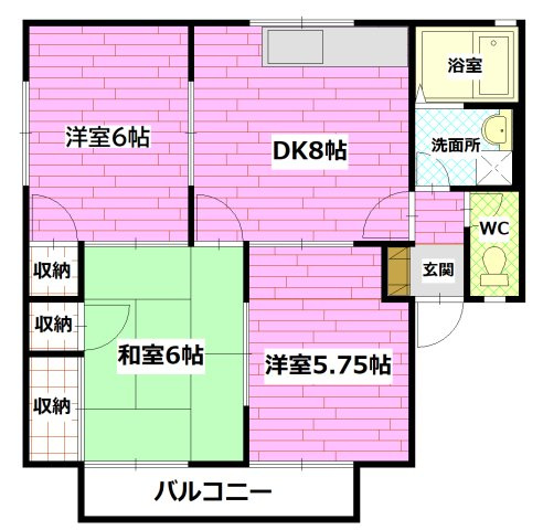 メゾン山田B棟の間取り