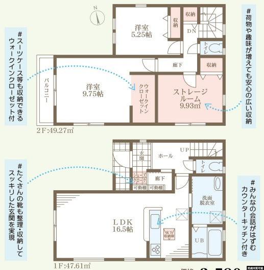 リーブルガーデン八尾市小畑町7期の間取り