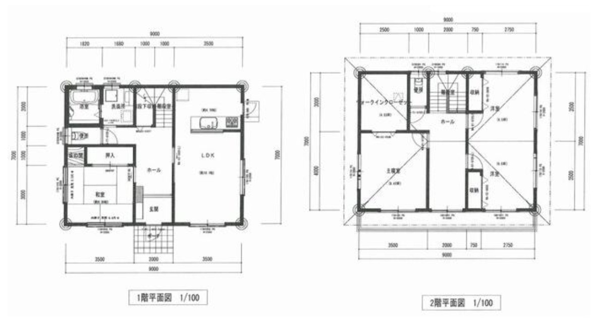 【中古戸建】足利市上渋垂町の間取り|■間取り図｜敷地面積：174.39㎡（約52.75坪）建物面積：122.00㎡（約36.9坪）