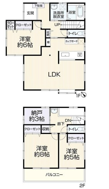 船橋市上山町3丁目の間取り