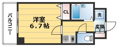 プレサンス京都二条城前の間取り