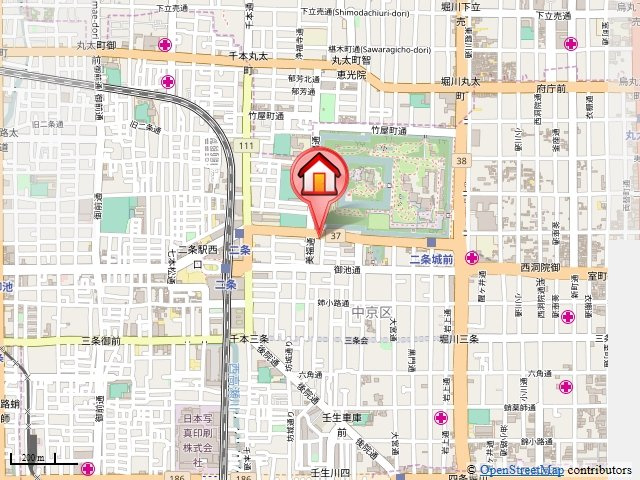 プレサンス京都二条城前の地図