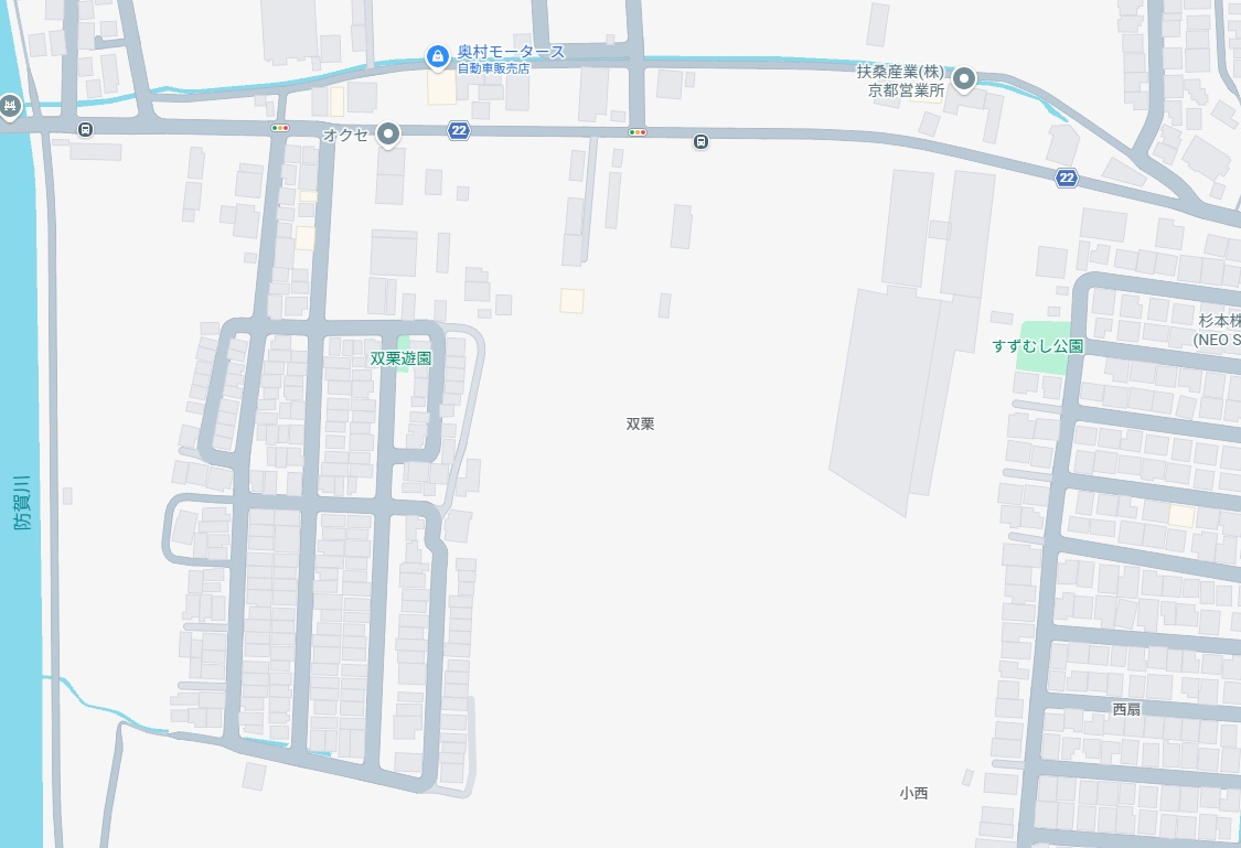 八幡市八幡双栗　第2期　新築一戸建ての地図