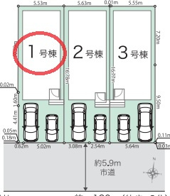 【区画図】 | リナージュ京都伏見区久我森の宮町第１期 | 区画図
