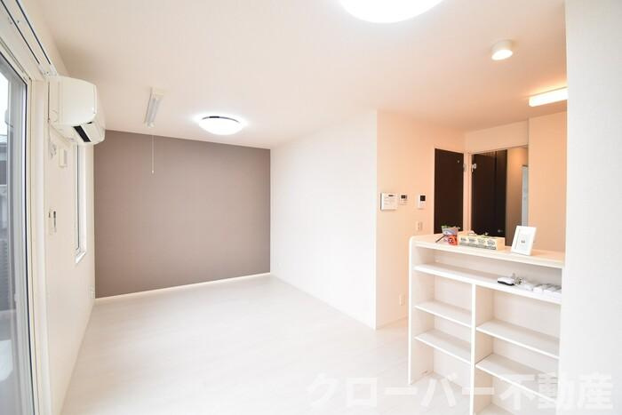 サンセジュール A棟の居間・リビング|ＬＤＫ１２帖