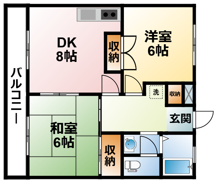 メゾンクレールMの間取り