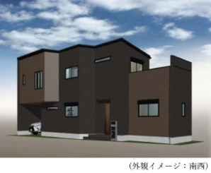 【外観パース】 | 西宮市　今津水波町　新築戸建