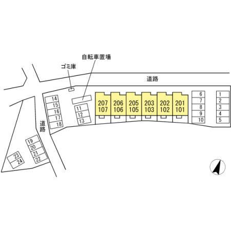 シュトラント国分寺Ⅱの区画図