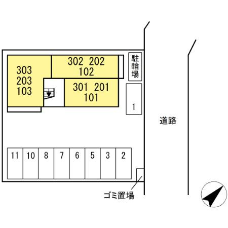 レユスィールの区画図