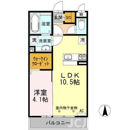 グランコンフォート Aの間取り