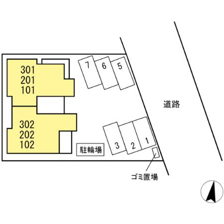 グランボヌールの区画図