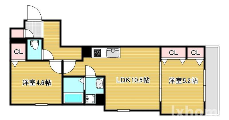 セレニティ豊川A棟の間取り