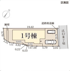 リーブルガーデン大阪狭山市今熊二丁目の区画図